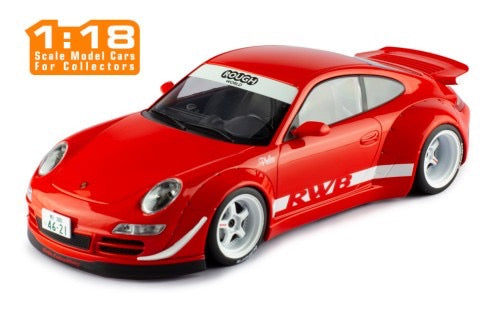 Chargez l&#39;image dans la visionneuse de la galerie, Porsche RWB 997 Rouge/Blanc IXO 1:18
