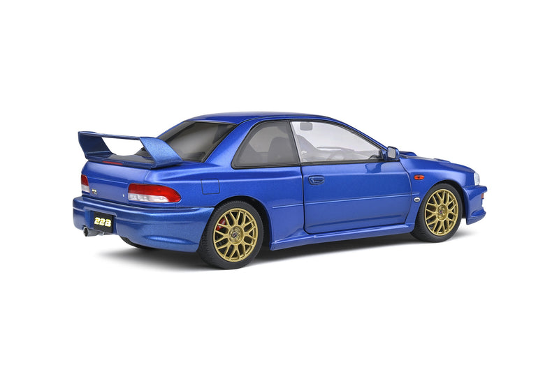 Load image into Gallery viewer, Subaru IMPREZA 22B SONIC BLUE 1998 SOLIDO 1:18
