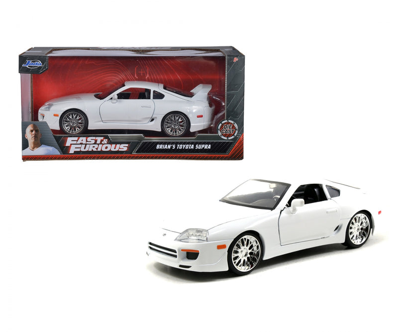 Laad de afbeelding in de Gallery-viewer, Fast &amp; Furious Toyota Supra 1995 Wit JADA 1:24
