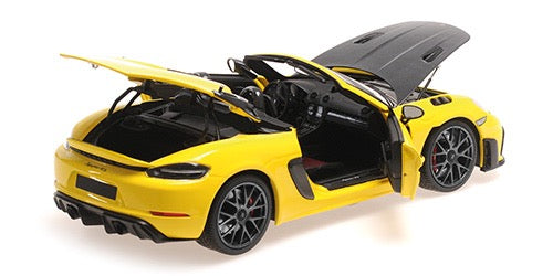 Chargez l&#39;image dans la visionneuse de la galerie, Porsche SPYDER RS 2024 JAUNE AVEC PACK WEISSACH MINICHAMPS 1:18
