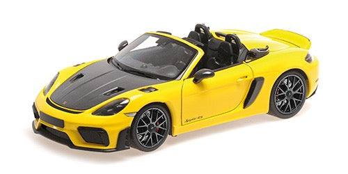 Chargez l&#39;image dans la visionneuse de la galerie, Porsche SPYDER RS 2024 JAUNE AVEC PACK WEISSACH MINICHAMPS 1:18
