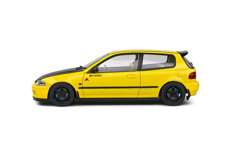 Chargez l&#39;image dans la visionneuse de la galerie, Honda CIVIC (EG6) SPOON VERSION JAUNE CARNAVAL 1991 SOLIDO 1:18
