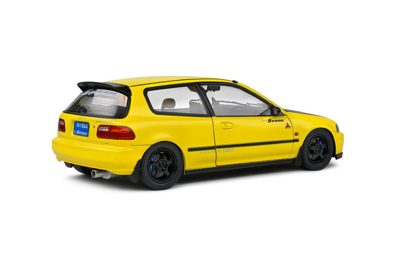 Chargez l&#39;image dans la visionneuse de la galerie, Honda CIVIC (EG6) SPOON VERSION JAUNE CARNAVAL 1991 SOLIDO 1:18
