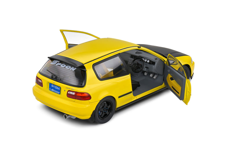 Chargez l&#39;image dans la visionneuse de la galerie, Honda CIVIC (EG6) SPOON VERSION JAUNE CARNAVAL 1991 SOLIDO 1:18
