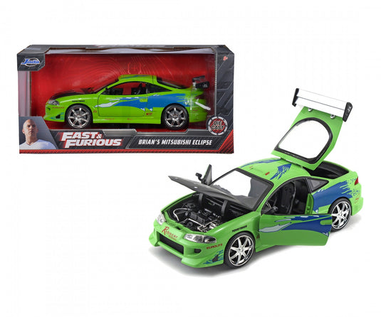 Fast & Furious Brians Mitsubishi Eclipse 1995 Vert JADA 1:24