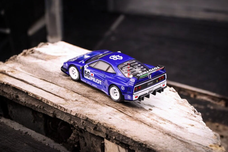 Laad de afbeelding in de Gallery-viewer, Ferrari LBWK F40 Tokyo Auto Salon 2024 Blauw INNO64 Models 1:64
