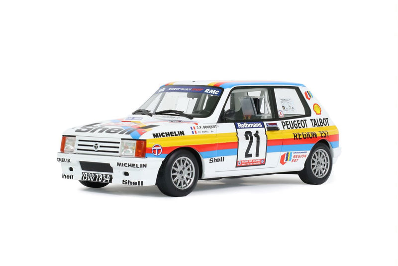 Load image into Gallery viewer, Talbot SAMBA RALLYE GR.B WHITE J.P.BOUQUET TDC 1985 OTTOmobile 1:18
