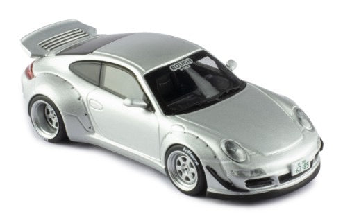 Chargez l&#39;image dans la visionneuse de la galerie, Porsche RWB 997 Argenté IXO 1:43
