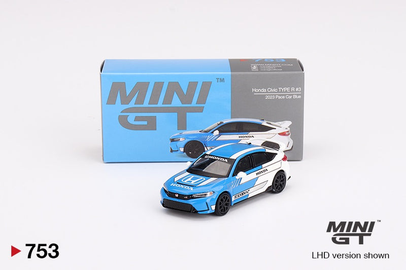 Load image into Gallery viewer, Honda CIVIC TYPE R #3 PACE CAR 2023 (LHD) MINI GT 1:64
