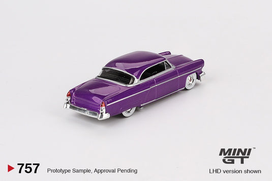 Lincoln CAPRI HOT ROD PURPLE METALLIC 1954 (LHD) MINI GT 1:64