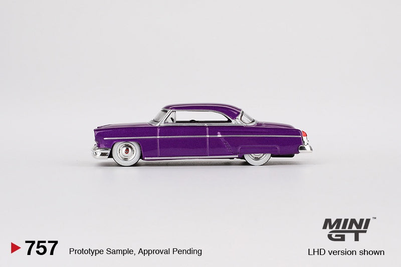 Load image into Gallery viewer, Lincoln CAPRI HOT ROD PURPLE METALLIC 1954 (LHD) MINI GT 1:64
