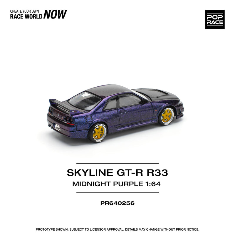 Load image into Gallery viewer, Nissan Skyline GT-R R33 Nismo Midnight purple POP RACE 1:64
