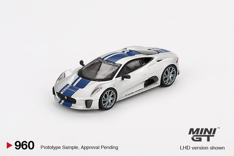 Laad de afbeelding in de Gallery-viewer, Jaguar C-X75 2010 Zilver (LHD) MINI GT 1:64
