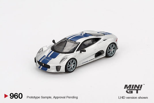 Jaguar C-X75 2010 Zilver (LHD) MINI GT 1:64