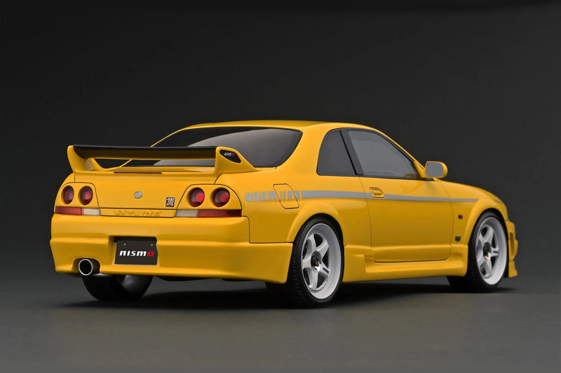 Laad de afbeelding in de Gallery-viewer, Nissan Nismo 400R (BCNR33) Geel IGNITION MODEL 1:18
