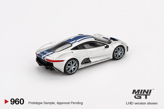 Jaguar C-X75 2010 Zilver (LHD) MINI GT 1:64