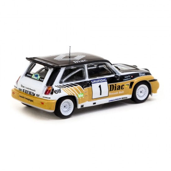 Laad de afbeelding in de Gallery-viewer, Renault 5 Maxi Turbo #1 François Chatriot / Michel PérinRally du Var 1986 TARMAC WORKS 1:64
