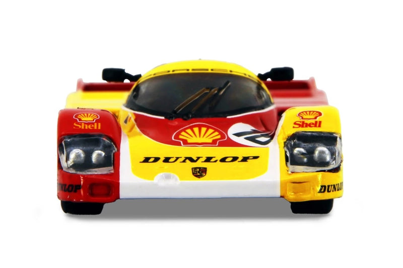 Laad de afbeelding in de Gallery-viewer, Porsche 962 LM Shell Combo #35 &amp; #36 Winnaar 24h Le Mans 1994 (LIMITED EDITION 1500 STUKS) Geel/Rood/Wit/Zwart TINY TOYS 1:64
