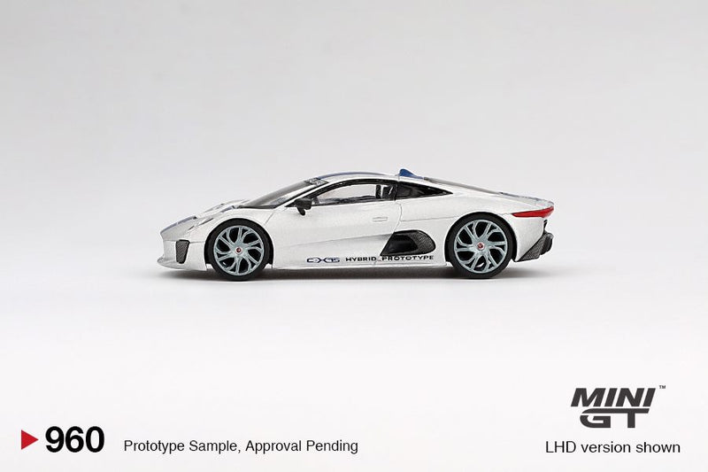 Laad de afbeelding in de Gallery-viewer, Jaguar C-X75 2010 Zilver (LHD) MINI GT 1:64
