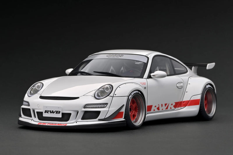 Laad de afbeelding in de Gallery-viewer, Porsche RWB 997 GT3 Wit IGNITION MODEL 1:18
