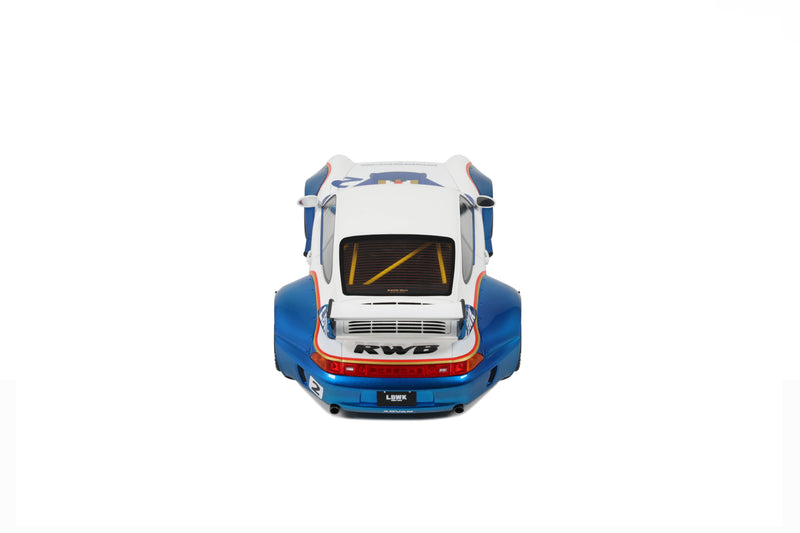 Chargez l&#39;image dans la visionneuse de la galerie, Porsche RWB X LIBERTY WALK BLANC/BLEU 2023 GT SPIRIT 1:18
