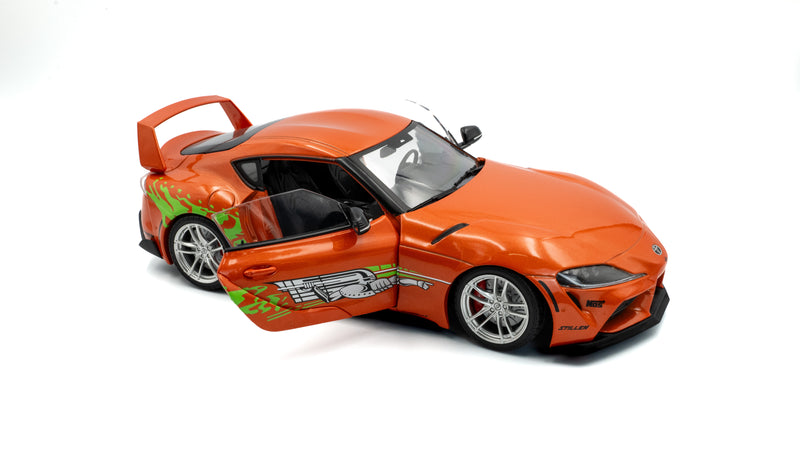 Load image into Gallery viewer, Toyota GR SUPRA TRIBUTE ORANGE 2024 SOLIDO 1:18
