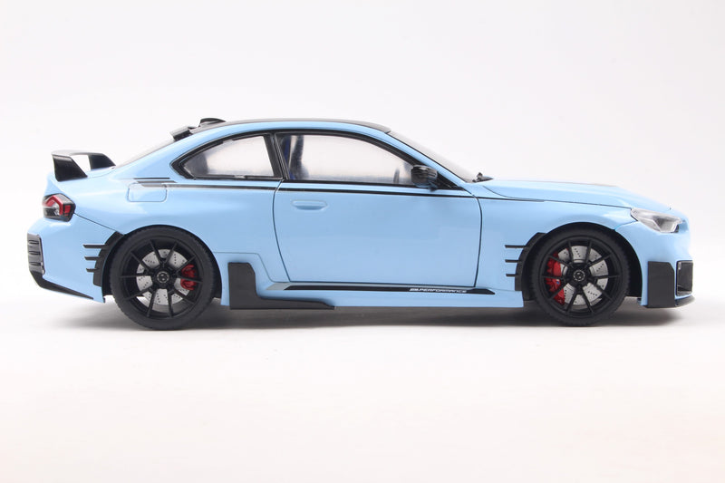 Laad de afbeelding in de Gallery-viewer, Bmw M2 (G87) PERFORMANCE PARTS ZANDVOORT BLAUW 2024 SOLIDO 1:18
