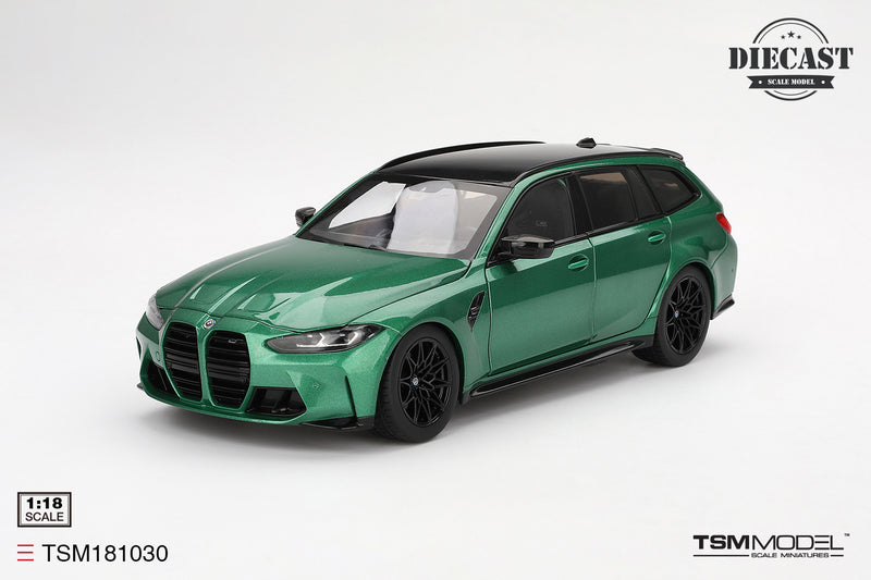 Chargez l&#39;image dans la visionneuse de la galerie, Bmw M3 TOURING (G81) ISLE OF MAN GREEN METALLIC 2023 TSM Model 1:18
