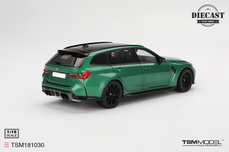 Load image into Gallery viewer, Bmw M3 TOURING (G81) ISLE OF MAN GREEN METALLIC 2023 TSM Model 1:18
