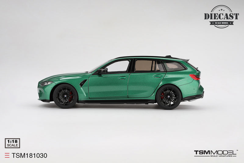 Load image into Gallery viewer, Bmw M3 TOURING (G81) ISLE OF MAN GREEN METALLIC 2023 TSM Model 1:18
