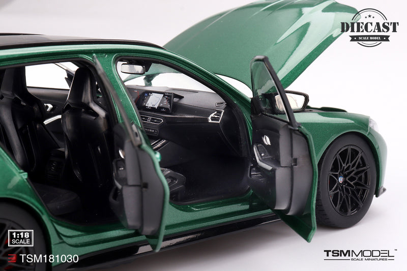 Load image into Gallery viewer, Bmw M3 TOURING (G81) ISLE OF MAN GREEN METALLIC 2023 TSM Model 1:18
