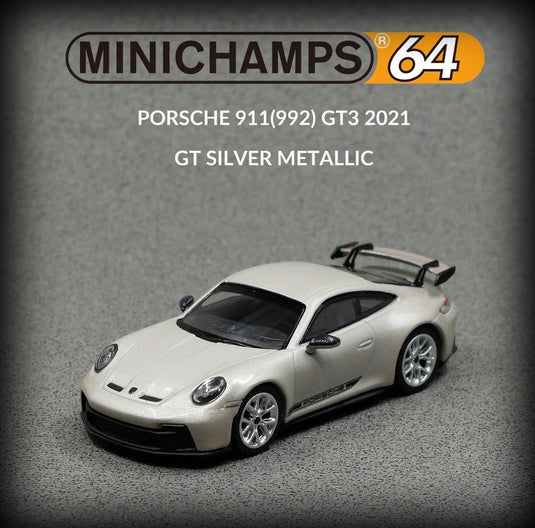 Porsche 911 (992) GT3 2021 Gris MINICHAMPS 1:64